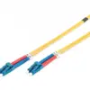 Digitus Patch cord FO SM 09/125 OS2 LC-LC duplex 1m жълт