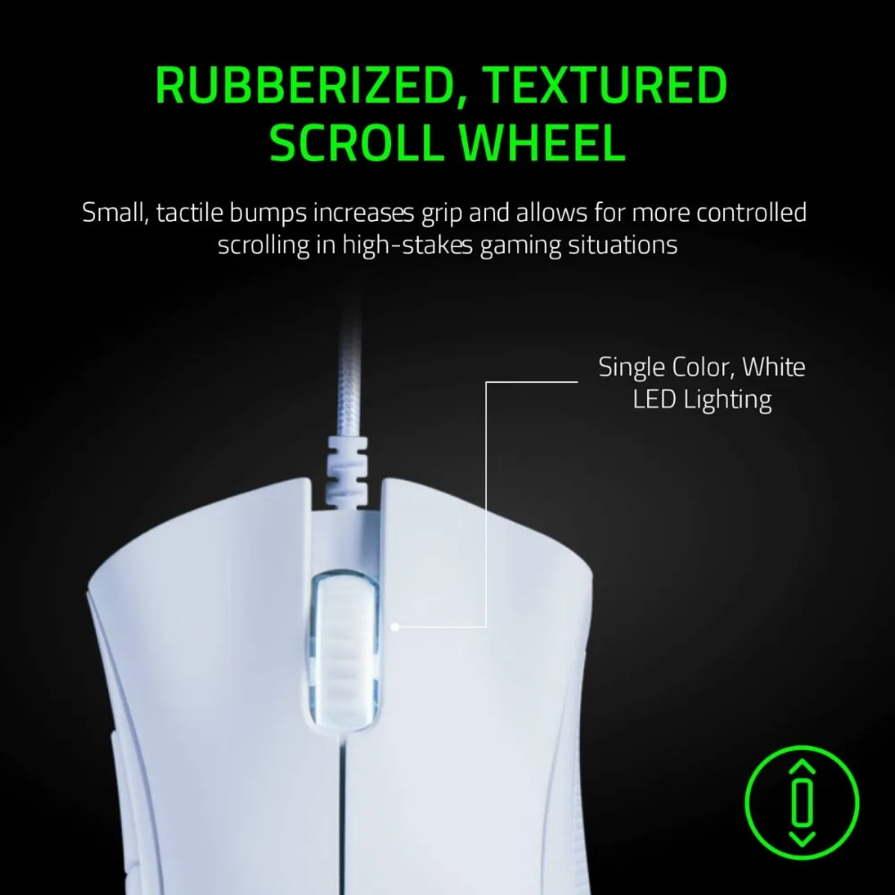 ГЕЙМЪРСКА МИШКА RAZER DEATH ADDER Wired - White - PN RZ01-03850200-R3M1 - Image 9