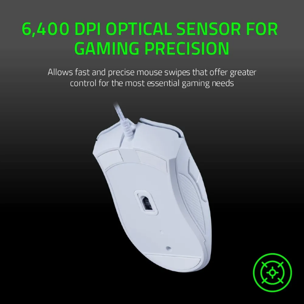 ГЕЙМЪРСКА МИШКА RAZER DEATH ADDER Wired - White - PN RZ01-03850200-R3M1 - Image 8