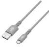TB кабел USB-USB C 2m silicone сив Quick Charge