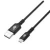 TB кабел USB0-Micro USB 2m silicone черен Quick Charge