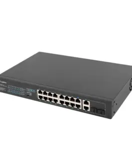 Lanberg Switch 16X 100MB POE+/2X combo unmanagedrack 19-inch gigabit ethernet