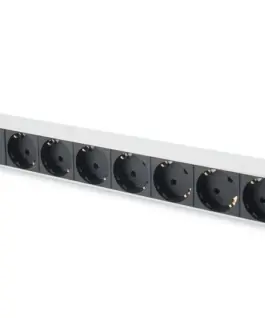 Digitus Power strip PDU 19 inches 1U 7 sockets power: 16A 4000W aluminum switch 2m