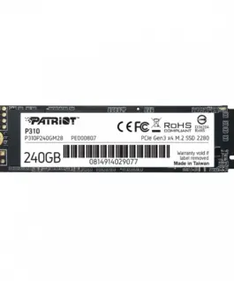 Patriot SSD drive P310 240GB M.2 2280 1700/1000 PCIe NVMe Gen3 x 4