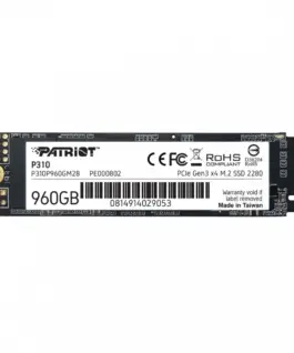 Patriot SSD drive P310 960GB M.2 2280 2100/1800 PCIe NVMe Gen3 x 4