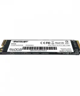 Patriot SSD drive P310 960GB M.2 2280 2100/1800 PCIe NVMe Gen3 x 4