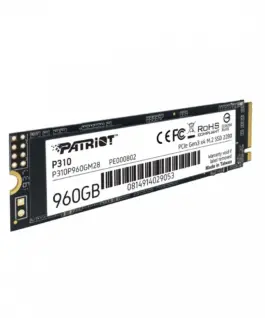 Patriot SSD drive P310 960GB M.2 2280 2100/1800 PCIe NVMe Gen3 x 4