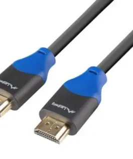 Lanberg кабел HDMI M/M v2.0 3m Full Copper черен BOX