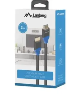 Alternative view of Lanberg кабел HDMI M/M v2.0 3m Full Copper черен BOX