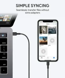 Alternative view of AUKEY кабел CB-CL02 черен nylon Lightning-USB C | USB Power Delivery USB-PD | certificate MFi Apple