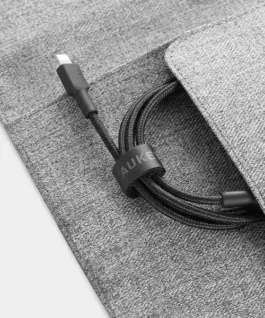 AUKEY кабел CB-CL02 черен nylon Lightning-USB C | USB Power Delivery USB-PD | certificate MFi