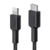 AUKEY кабел CB-CL03 черен nylon Lightning-USB C | 2m | USB Power Delivery USB-PD | certificate MFi