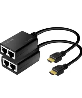 Alternative view of LogiLink HDMI EXtender up to 30m, 1080p/60Hz, 0.3m