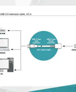 Digitus удължителен кабел DA-73105