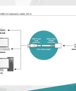Digitus удължителен кабел DA-73107