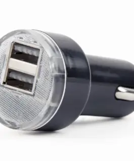 Alternative view of Gembird зарядно за кола 2xUSB 2.1A черен