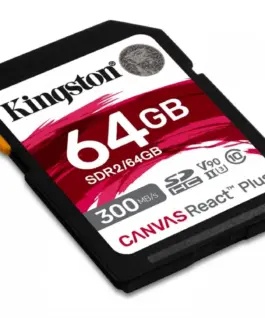 Alternative view of Kingston памет card SD 64GB Canvas React Plus 300/260 UHS-II U3