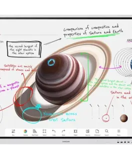 Samsung Professional монитор WM75B Flip PRO 75 инча Touch 16h/7 350(cd/m2) 3840 x 2160 (UHD) Flip App WiFi/BT 3 years On-Site