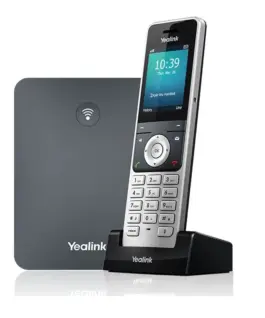 Yealink  Set: telephone + W76P station (W56H + W70B + захранващ блок)