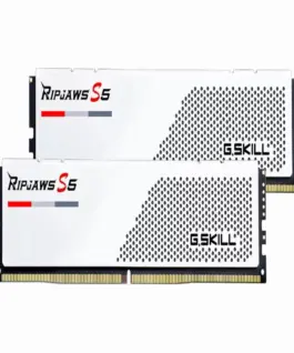 Памет за компютър G.SKILL Ripjaws S5 White 64GB(2x32GB) DDR5 6000MHz - Intel XMP