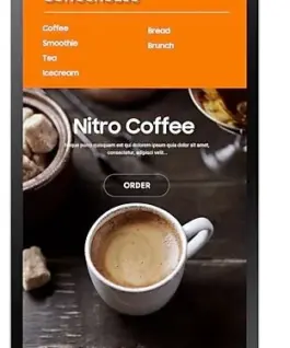 Samsung Professional монитор SMART Signage KIOSK KM24A 24 inch Mat Touch 16h/7 250(cd/m2) 1920 x 1080(FHD) S6 Player 3 yeras d2d
