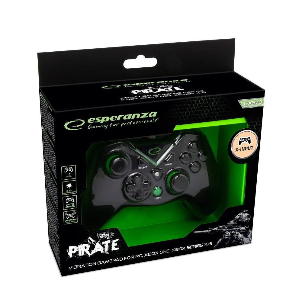 Esperanza GAMEPAD PC/XBOX SERIES X/S USB PIRATE - Image 4