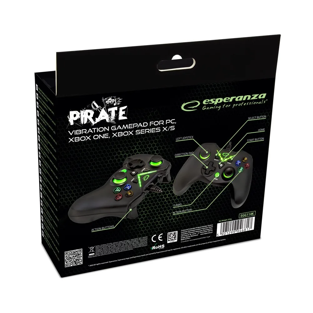 Esperanza GAMEPAD PC/XBOX SERIES X/S USB PIRATE - Image 5