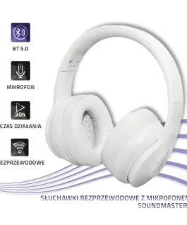Qoltec безжични слушалки with microphone