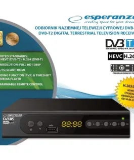 Esperanza DVB-T2 H.265/HEVC DIGITAL TERRESTRIAL TV