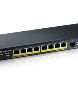 Alternative view of Zyxel Switch GS1900-10HP v2 8port L2 PoE 2xSFP 70W 802.3at