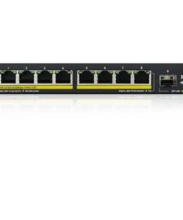 Zyxel Switch GS1900-10HP v2 8port L2 PoE 2xSFP 70W 802.3at