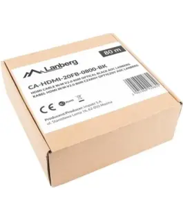 Alternative view of Lanberg кабел HDMI M/M v2.0 CA-HDMI-20FB-0800-BK 80m черен