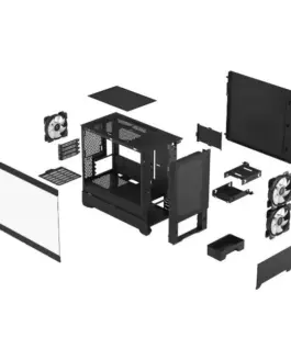 Alternative view of Fractal Design Case Pop Mini Air RGB черен TG Clear Tint
