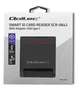 Alternative view of Qoltec Smart chip card scanner USB 2.0 Plug&play