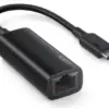 AUKEY Ethernet адаптер CB-A30 Aluminium Gigabit 10/100/1000 Mbps RJ45 | 1 Gb/s | USB 3.0 Typ C | diody
