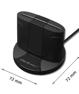 Alternative view of Qoltec Intelligent ID chip card reader SCR 0632, USB