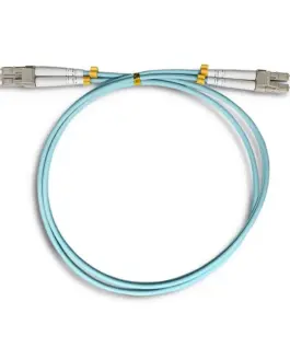 Alternative view of Qoltec Patchcord Fiber LC / UPC-LC / UPC | MM | 50/125 | OM3 | 1m