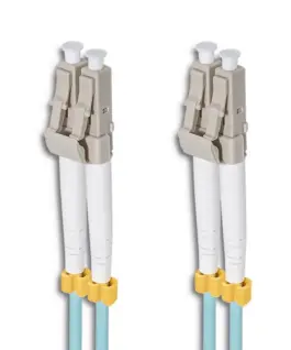 Qoltec Patchcord Fiber LC / UPC-LC / UPC | MM | 50/125 | OM3 | 1m