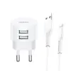 USAMS зарядно T20 2xUSB 21A Lightning