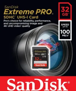 SanDisk Extreme Pro SDHC 32GB 100/90 MB/s V30 UHS-I U