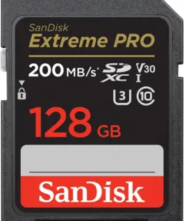 SanDisk Extreme Pro SDXC 128GB 200/90 MB/s V30 UHS-I U