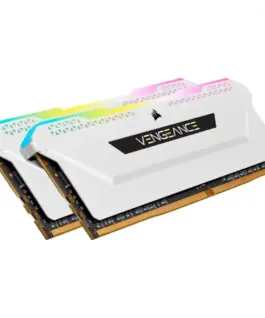 Alternative view of Corsair памет DDR4 Vengeance RGB PRO SL 32GB/3600(2*16GB) бял