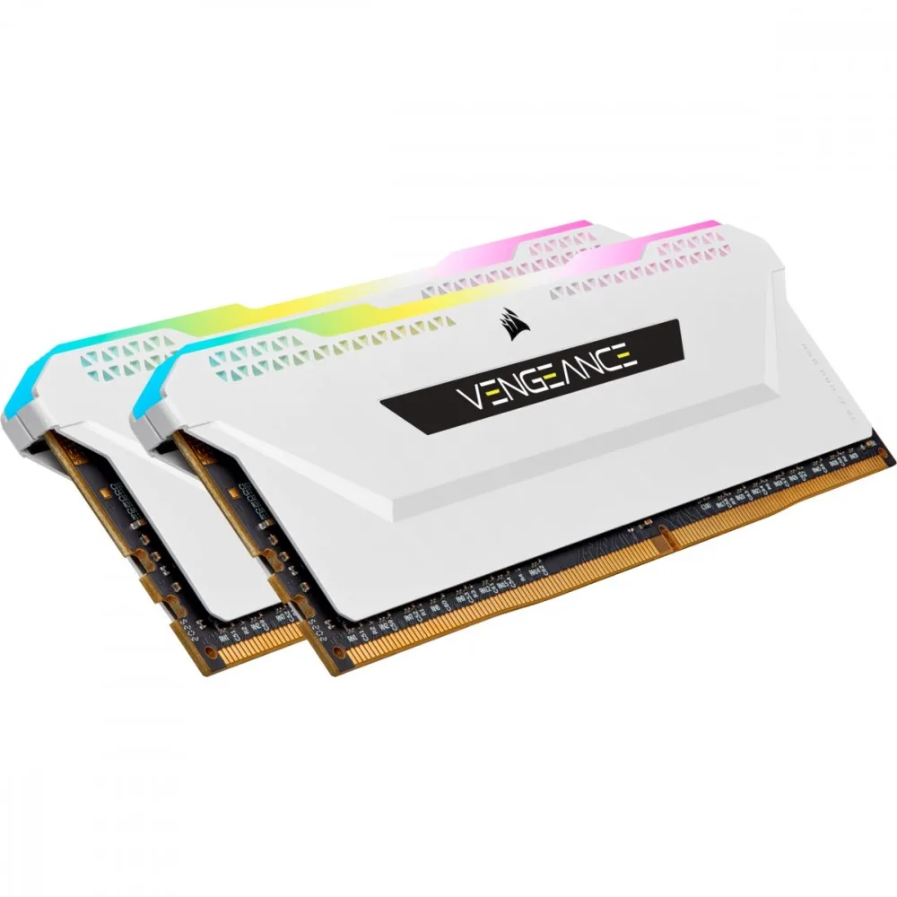 Corsair памет DDR4 Vengeance RGB PRO SL 32GB/3200(2*16GB) бял - Image 2