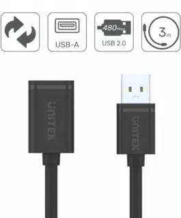 Unitek удължителен кабел USB 2.0 AM-AF