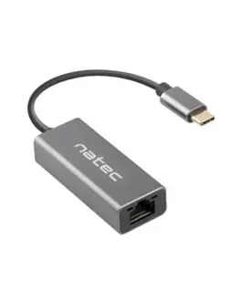 Natec Ethernet адаптер USB-C 3.1 - RJ-45 1Gb кабел