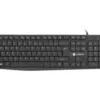 Natec Keyboard Nautilus US slim черен