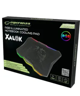 Alternative view of Esperanza Cooling pad gaming RGB Xalok