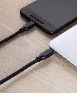 AUKEY кабел CB-CC1P OEM PVC Power Delivery PD USB C – USB C | 1m | 5 Gbps | 3A | 60W PD |