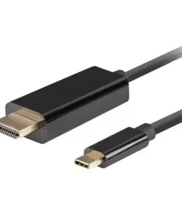 Lanberg кабел USB-C(M)->HDMI(M) 4K 60HZ 3M черен