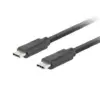 Lanberg кабел USB-C M/M 3.1 gen 2 1M 10GB/S PD100W черен